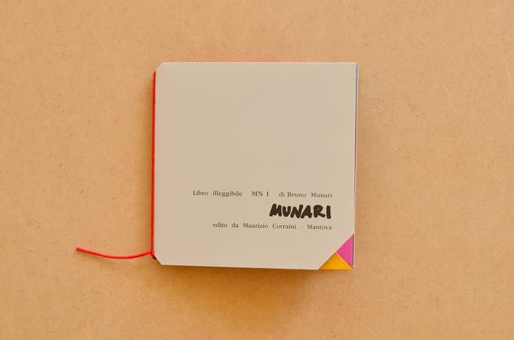 Libro illegibile MN 1 . Bruno Munari