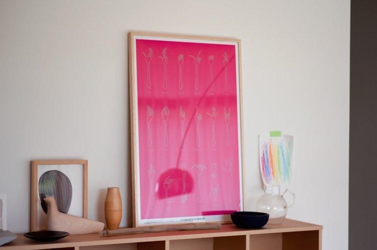 Le forchette di Munari . ポスター . Bruno Munari