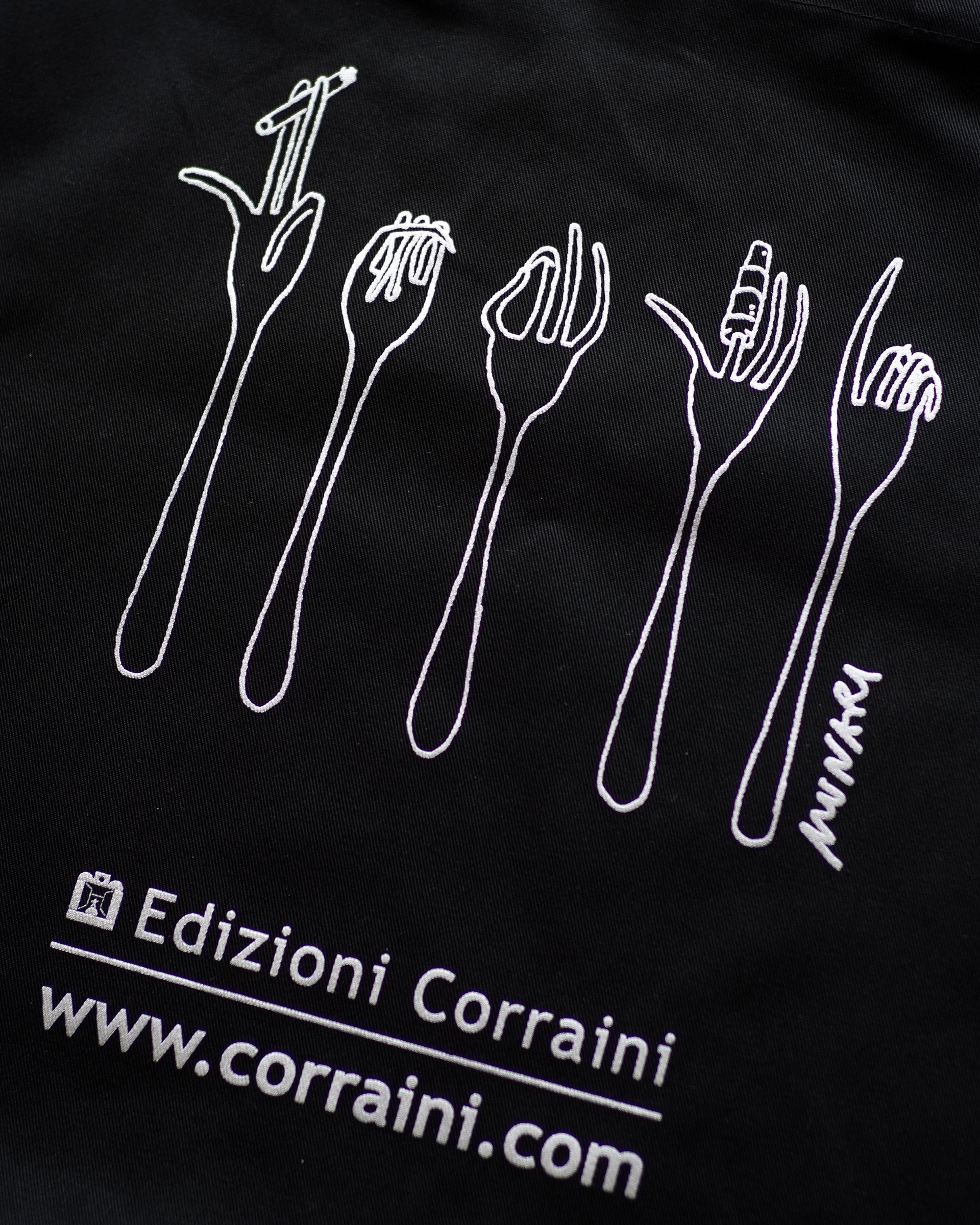 Shopper Le forchette di Munari . トートバッグ . Bruno Munari